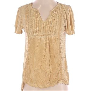 Knox rose mustard yellow top size lg